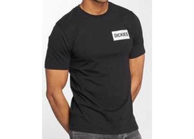 Dickies black tee with yellow logo in left chest
